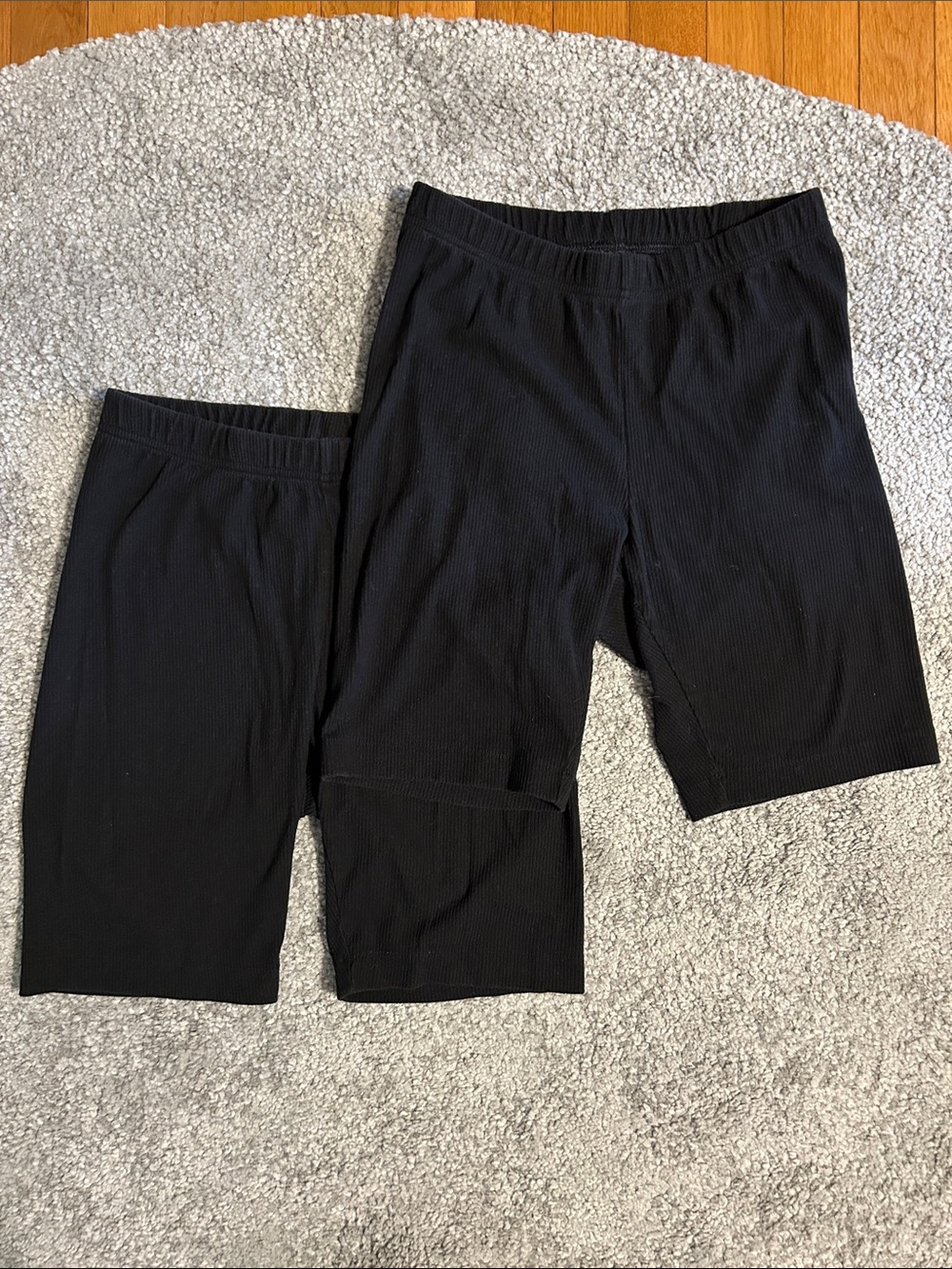 Old Navy 2 pairs Black Ribbed Bike Shorts MP
